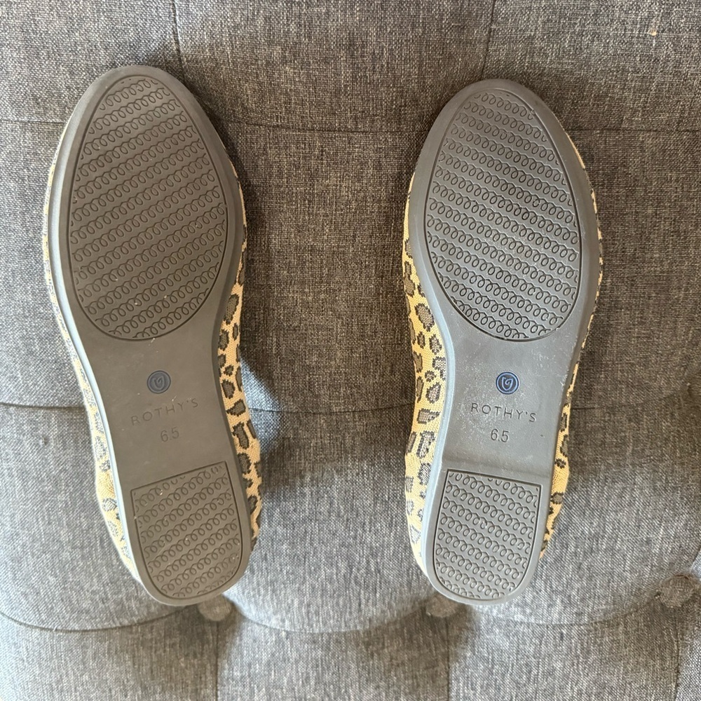 Rothy's Leopard Print Flats in Women’s Size 6.5. EUC - Picture 7 of 9